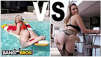 Store numser og blowjobs: Alexis Texas og Mia Malkova i en side-by-side sammenligning