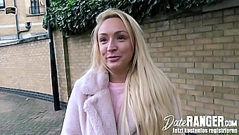 Amber Deen, a British blonde, twerks and gives a blowjob on her first date with a Tinder match