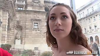 Leyla Bentho Gives An Enthusiastic Oral Performance In Public