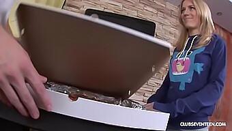 Pizza Delivery Girl Gives An Extra Special Service