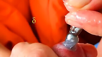 Pia Inserts A Urethra Plug During Handjob For Ultimate Pleasure