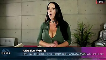 Lena Paul en Angela White verkennen hun kinky kant met een trio