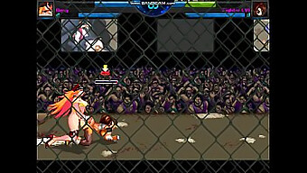 Roxy in Fighterlv1 tekmujeta v tekmi jošk za tetoviranje