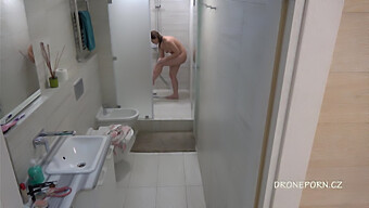 European Teen Caught On Camera In Shower