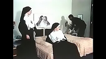 Three Horny Nuns Engage In A Wild Threesome With A Lucky Man