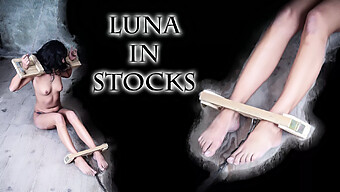 Luna'S Bdsm Punishment In Restraints And Stocks