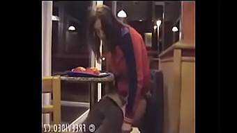 Girl Urinates On Restaurant Flooring Quickly